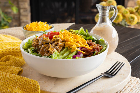 Cooper® Cheese Saucy, Cheesy, Delicious Burger Bowl