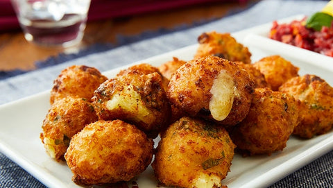 Cranberry Fried Cheese Balls