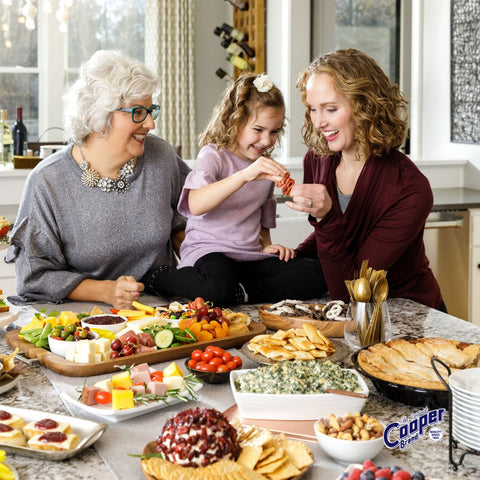 family eating together