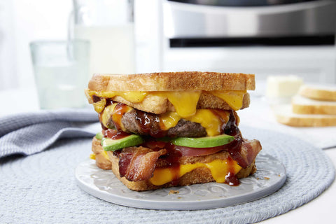 avocado grilled cheese burger