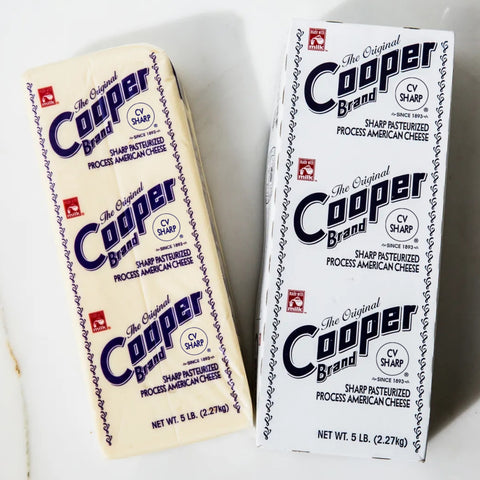 blocks of Cooper cheese