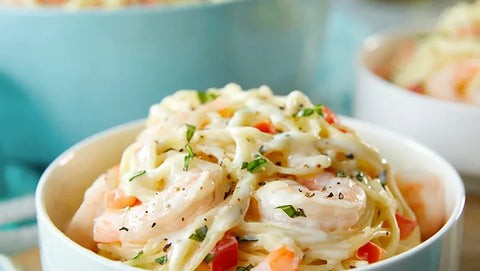 Cheesy Shrimp Pasta